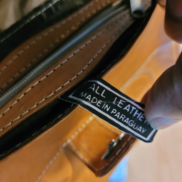 Leather crossbody handbag purse - Picture 4 of 10